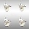 Service Caster 3 Inch 316SS Nylon Wheel Swivel 3/8 Inch Threaded Stem Caster Set Lock Brake SCC SCC-SS316TSTTL20S314-NYS-381615-4 - alternate 1